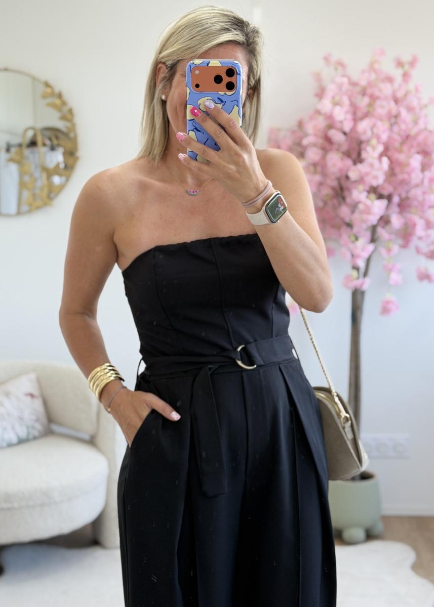 Combi bustier jeanne noir