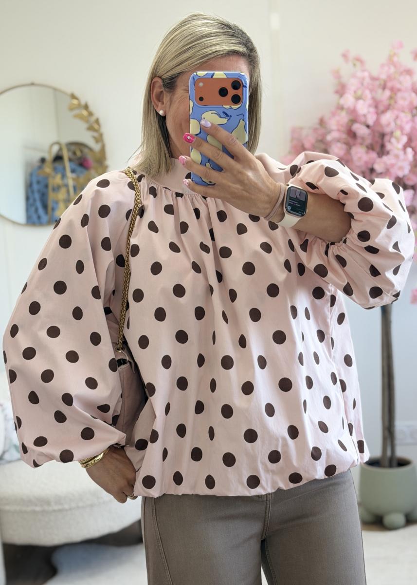 Blouse Inès rose