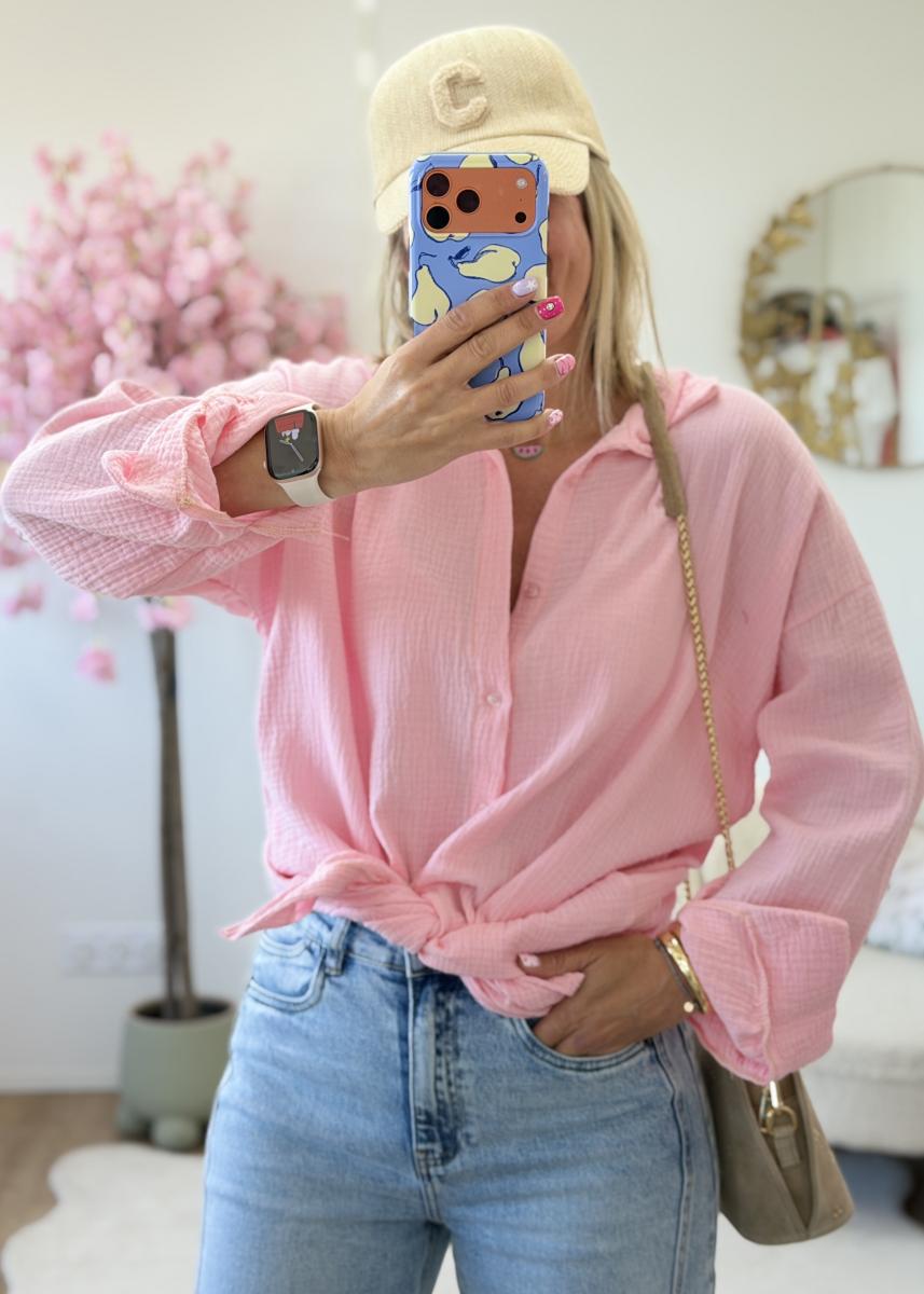 Chemise Emine rose