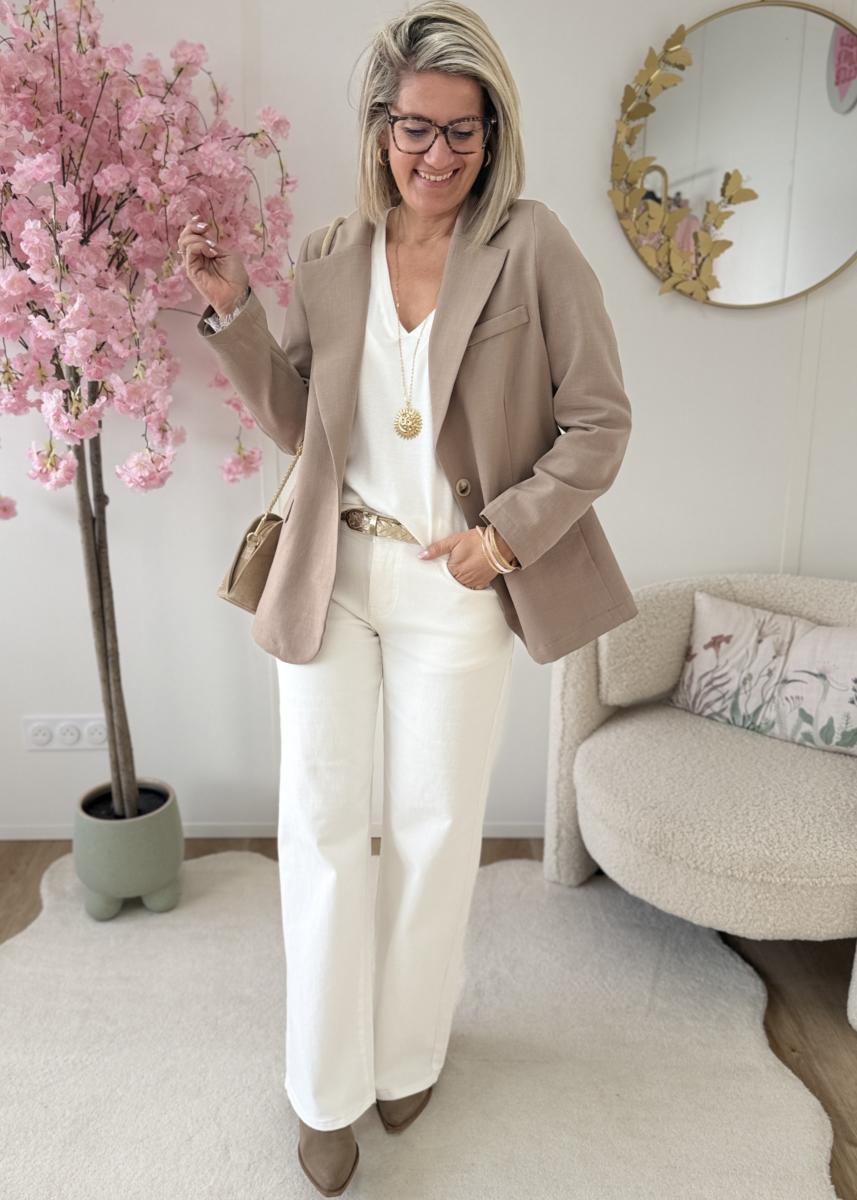 Pull Sophie blanc