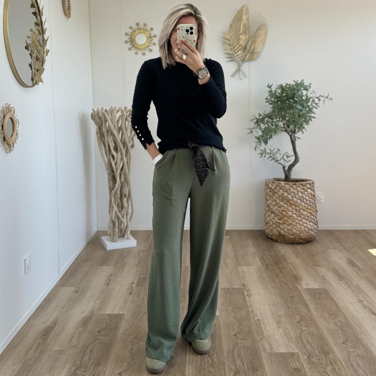 Pantalon Paula kaki léo