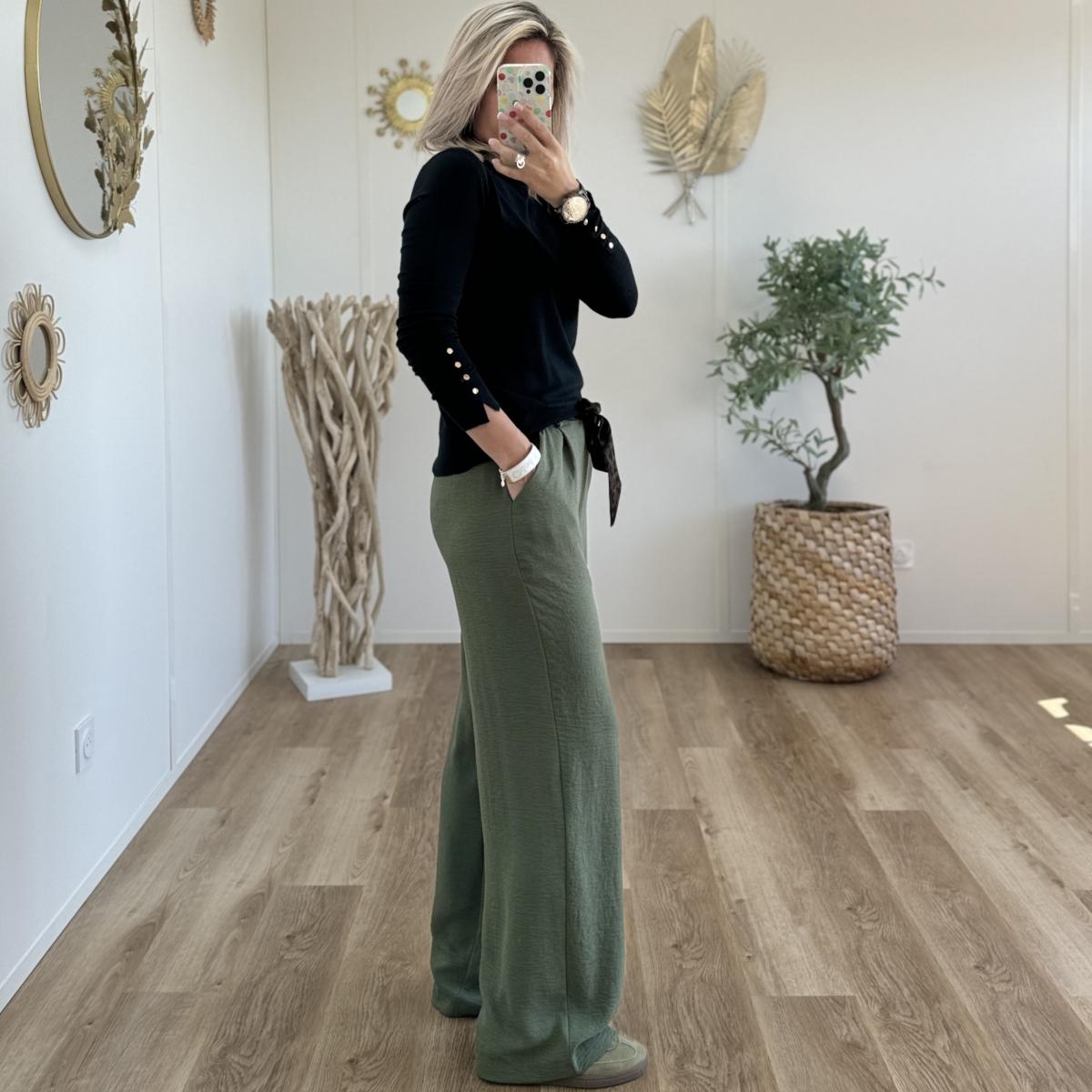 Pantalon Paula kaki léo