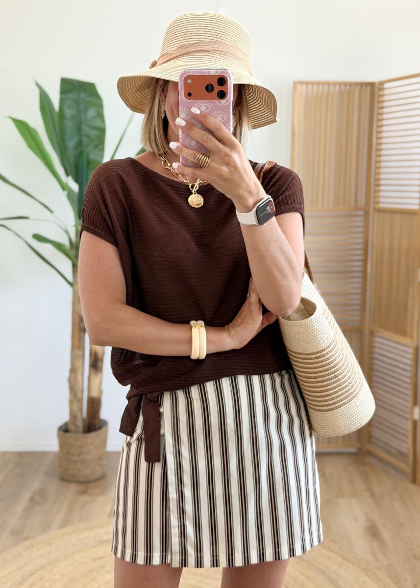 Pull Yann chocolat