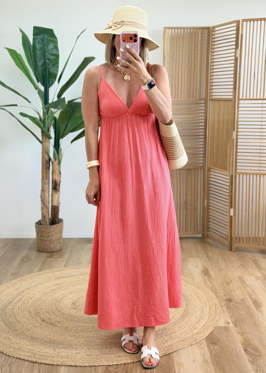 Robe donna corail