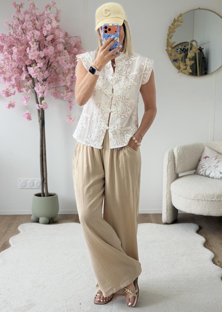 Pantalon Ariel beige