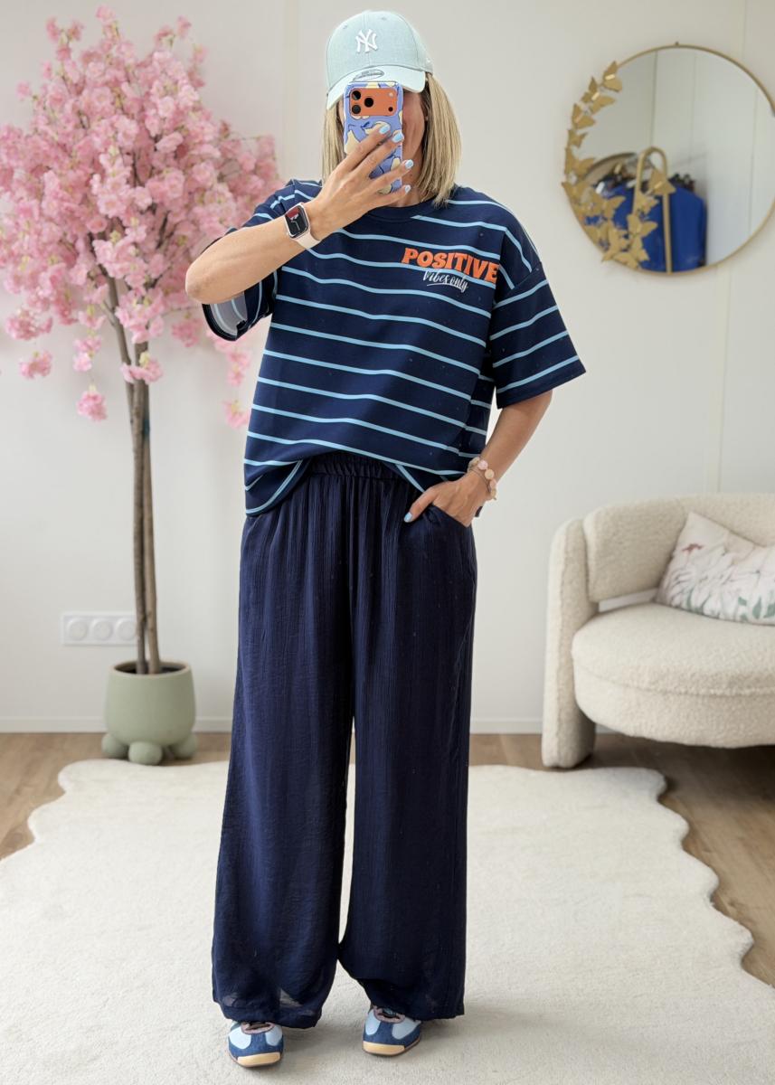 Pantalon Ariel marine