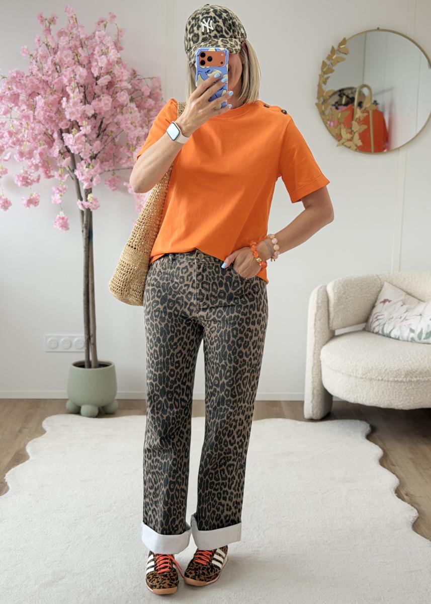 Tee shirt Lyes orange
