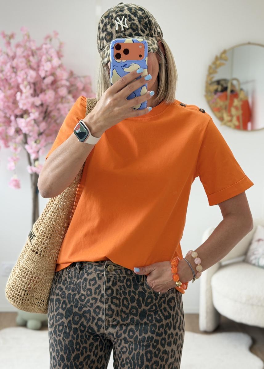 Tee shirt Lyes orange