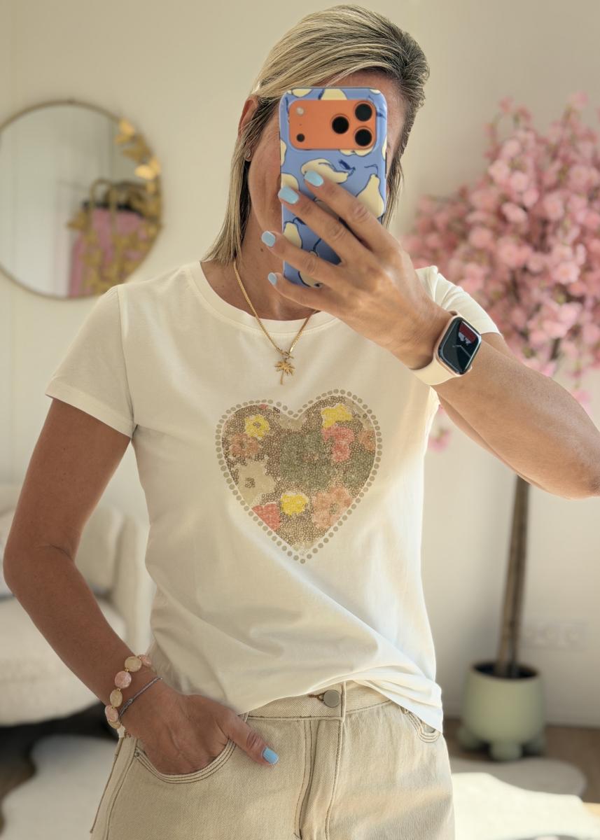 Tee shirt hope blanc
