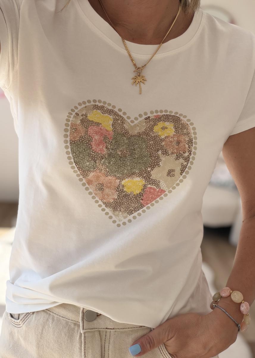 Tee shirt hope blanc