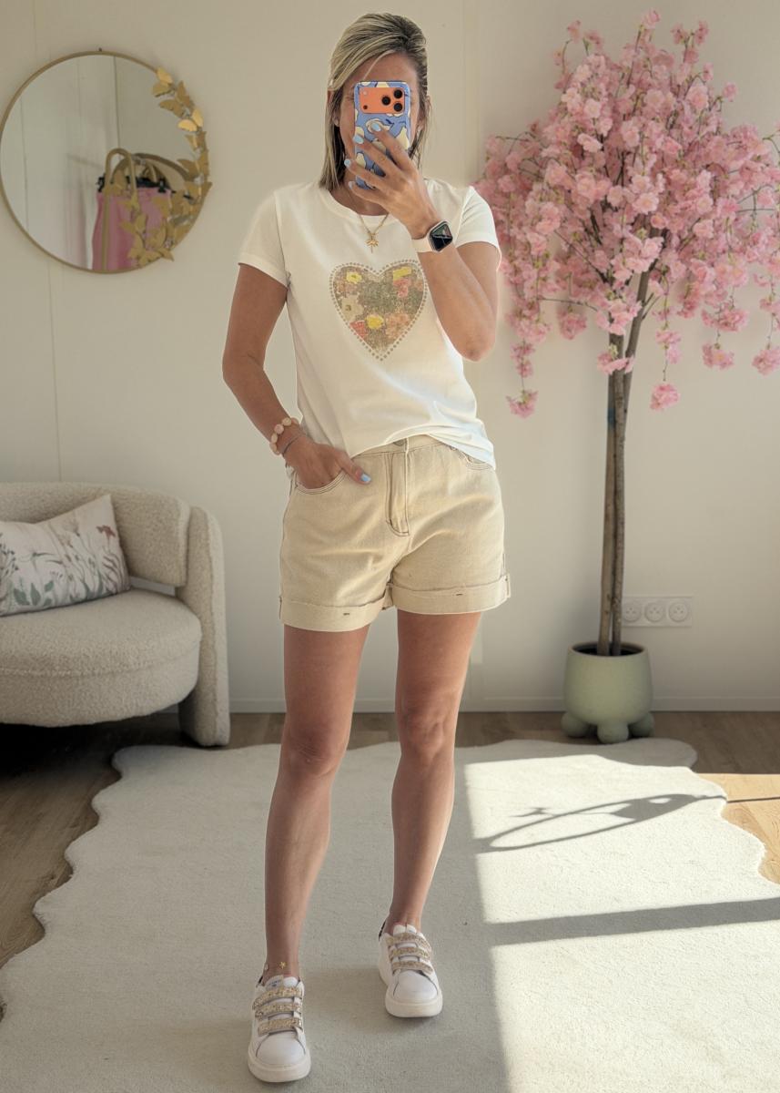 Tee shirt hope blanc