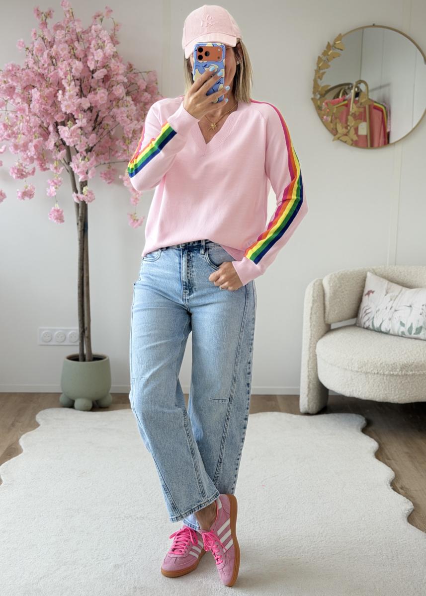 Pull Lorenzo rose clair