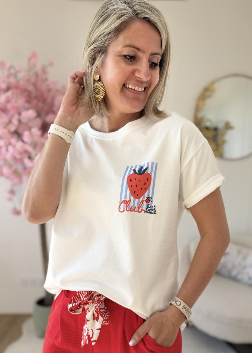 Tee shirt strawberry