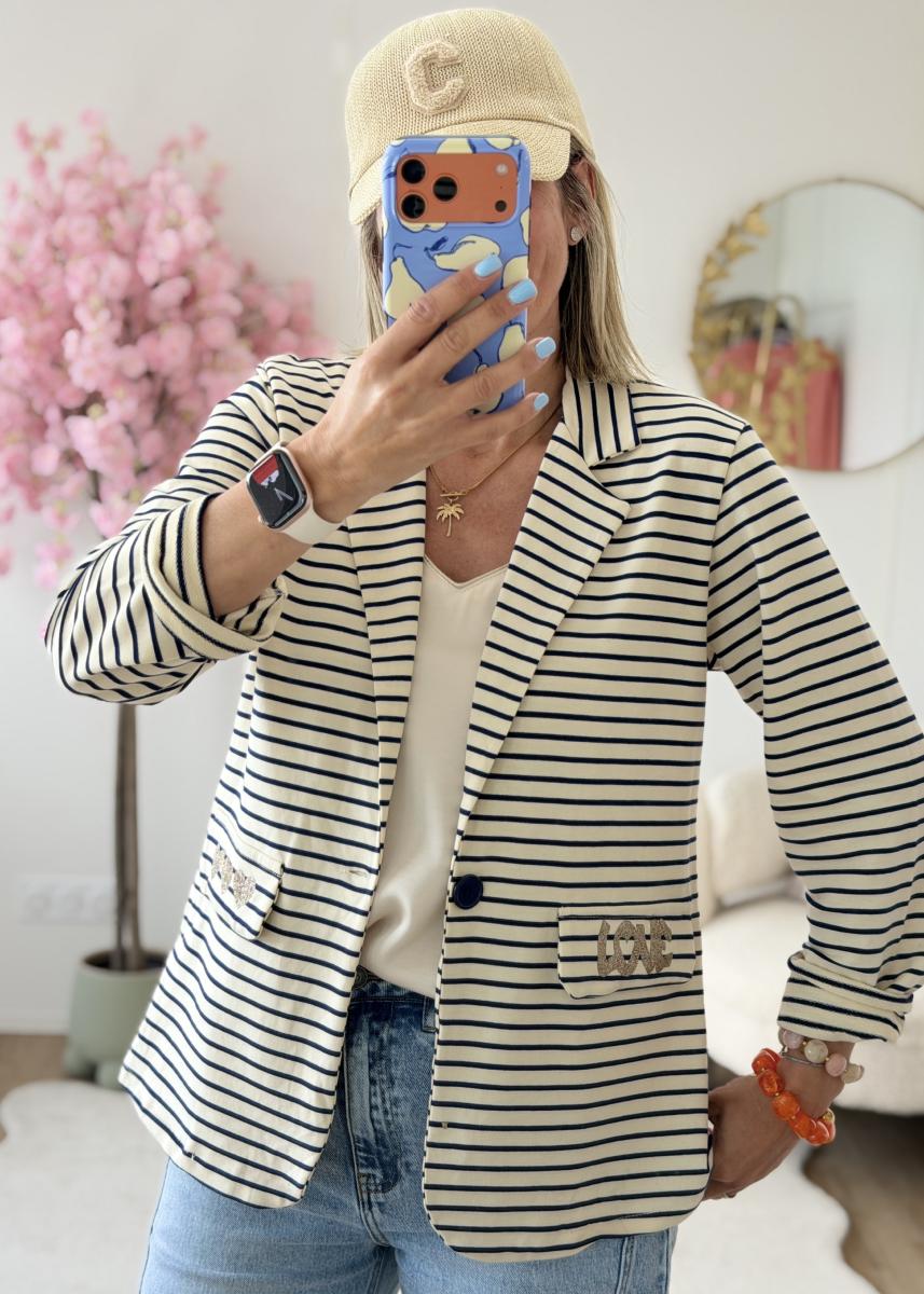 Top satiné beige