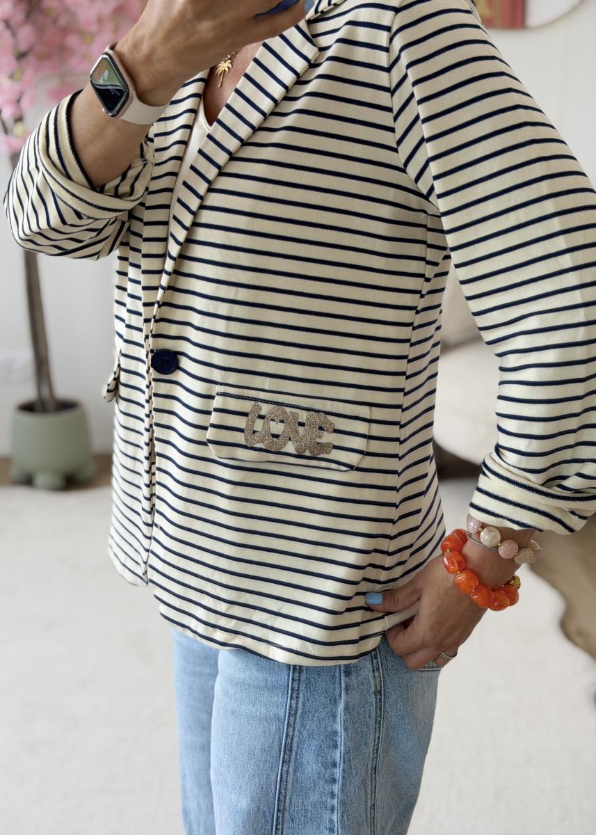 Blazer marinière