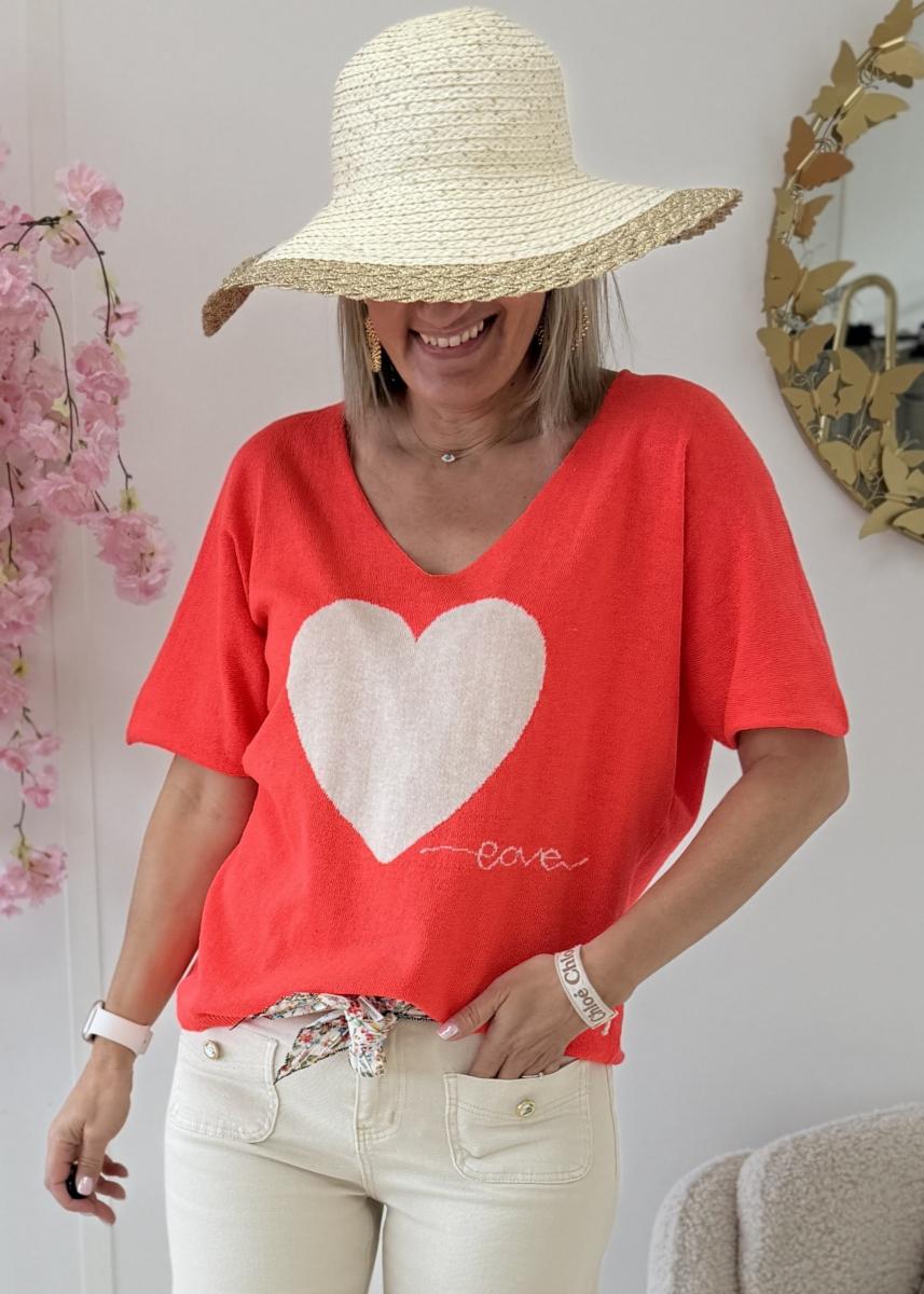 Pull Tiago corail