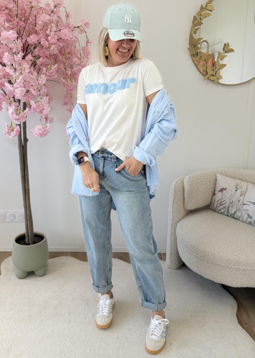 Tee shirt Nina blanc ciel