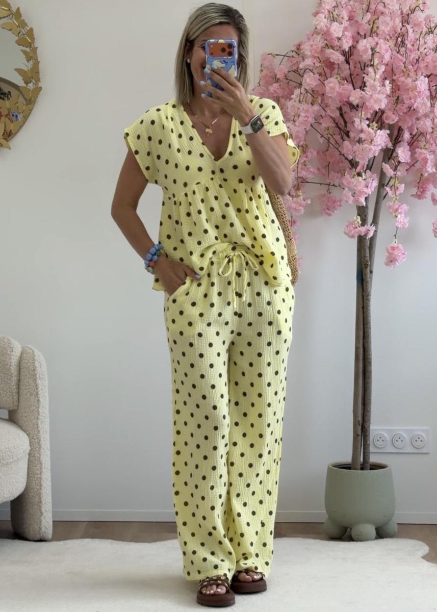 Pantalon Dimitri jaune
