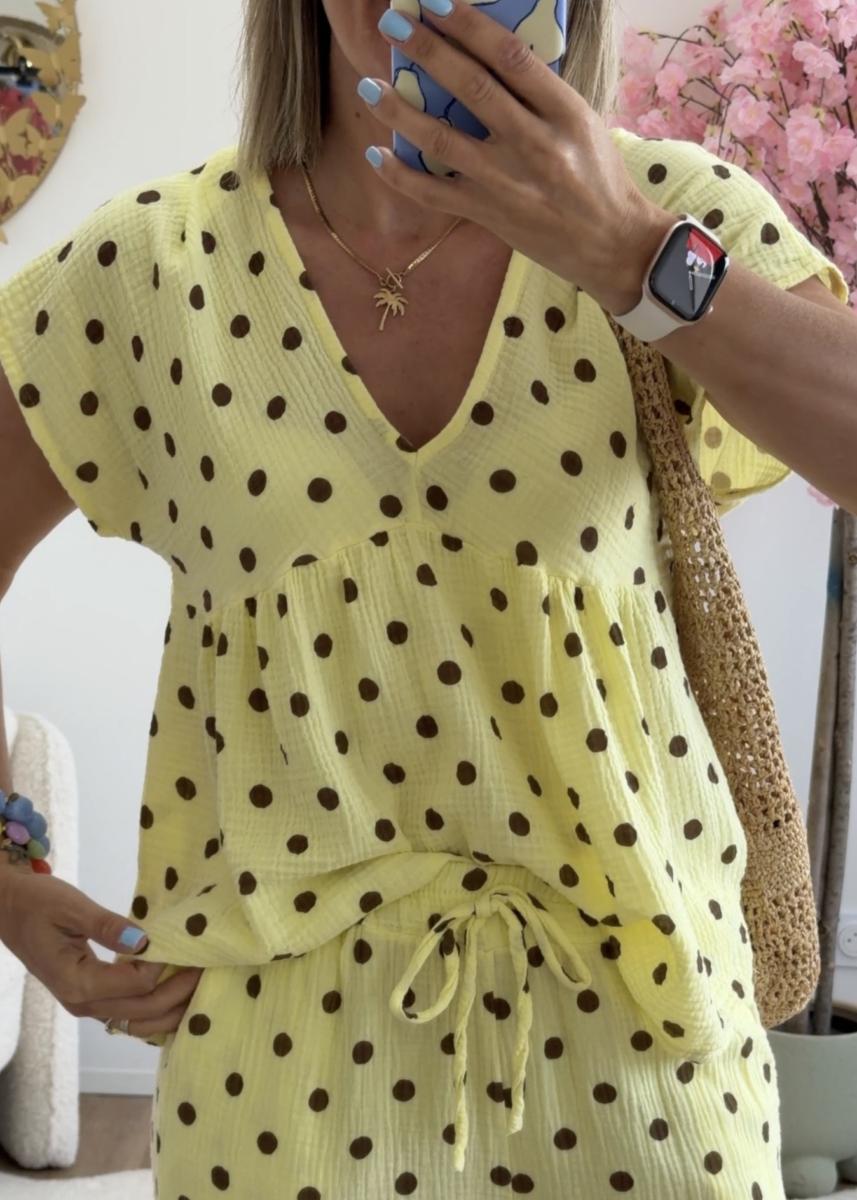 Blouse Leonidas jaune