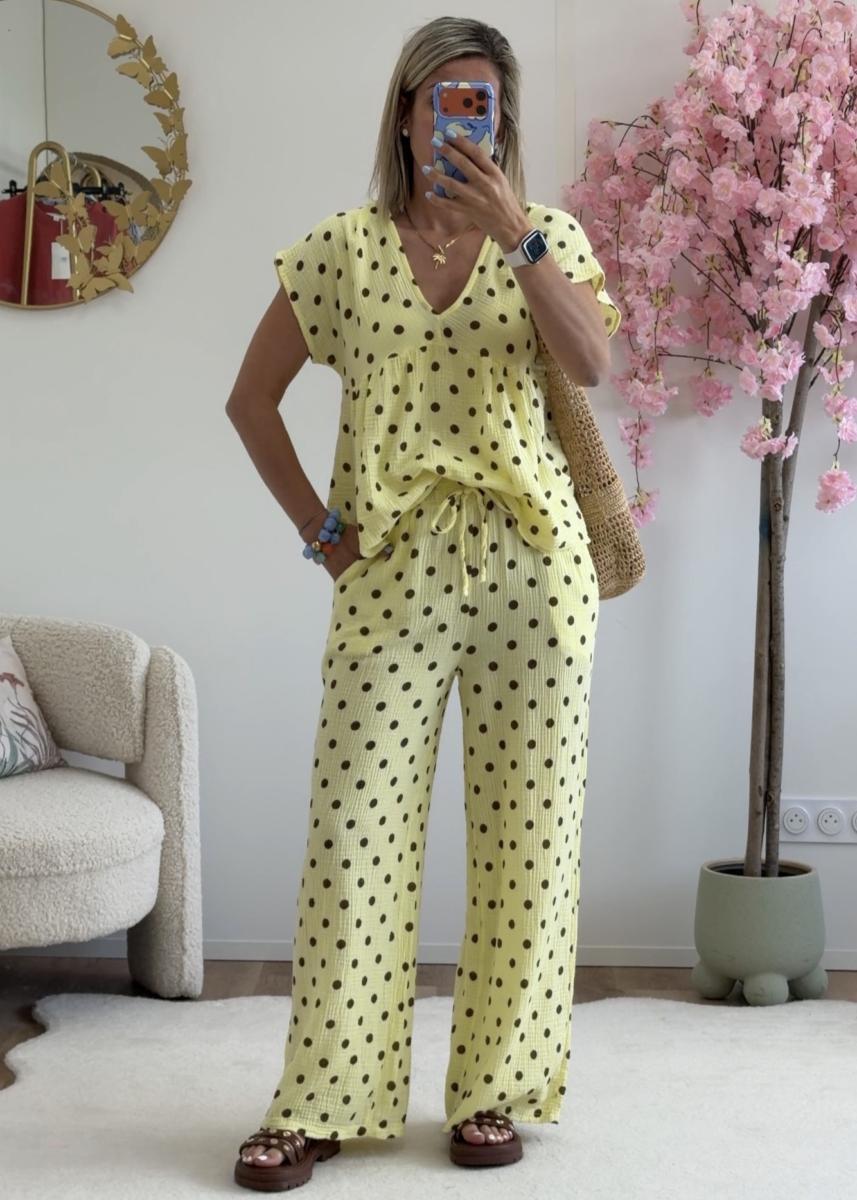 Pantalon Dimitri jaune