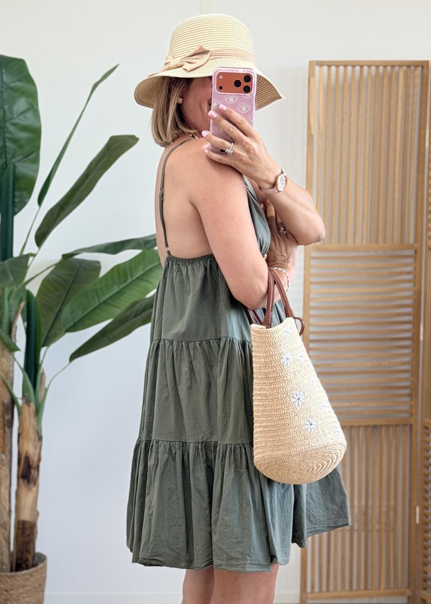 Robe Soledad kaki