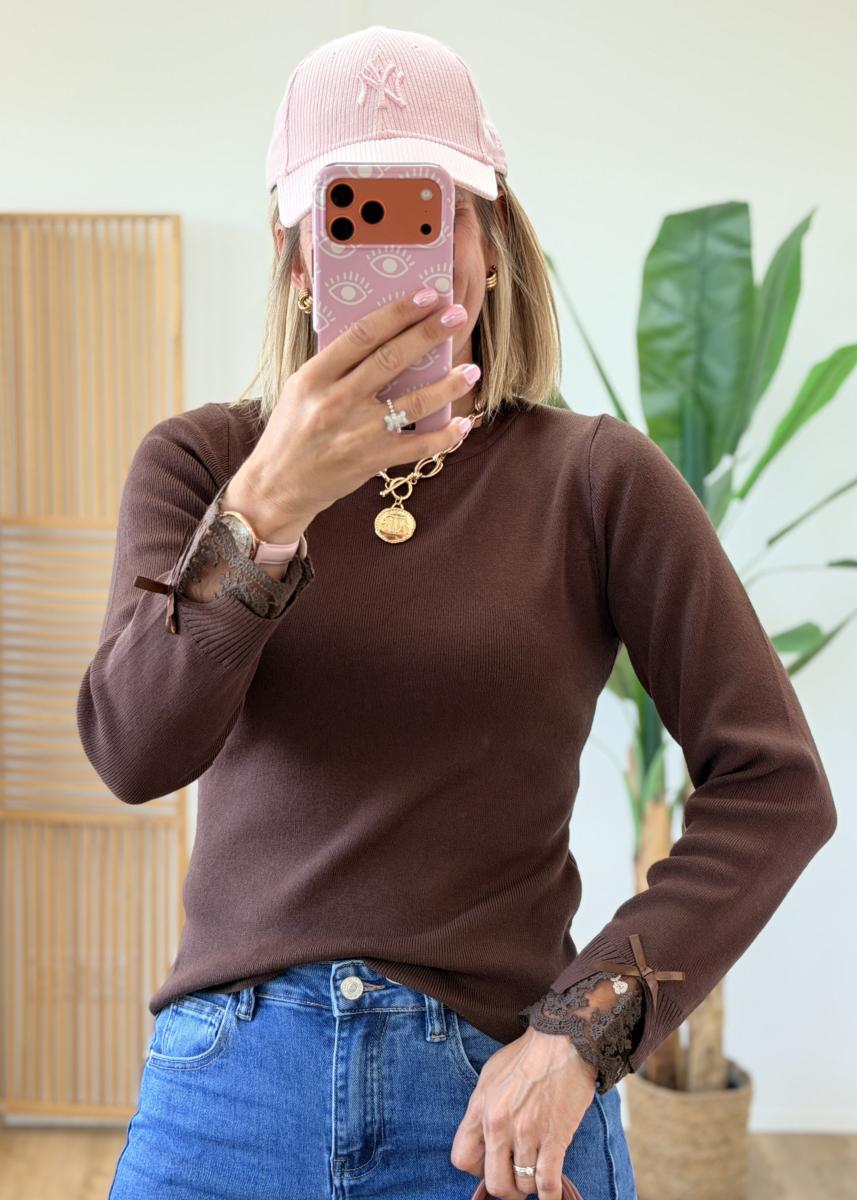 Pull Ashley chocolat