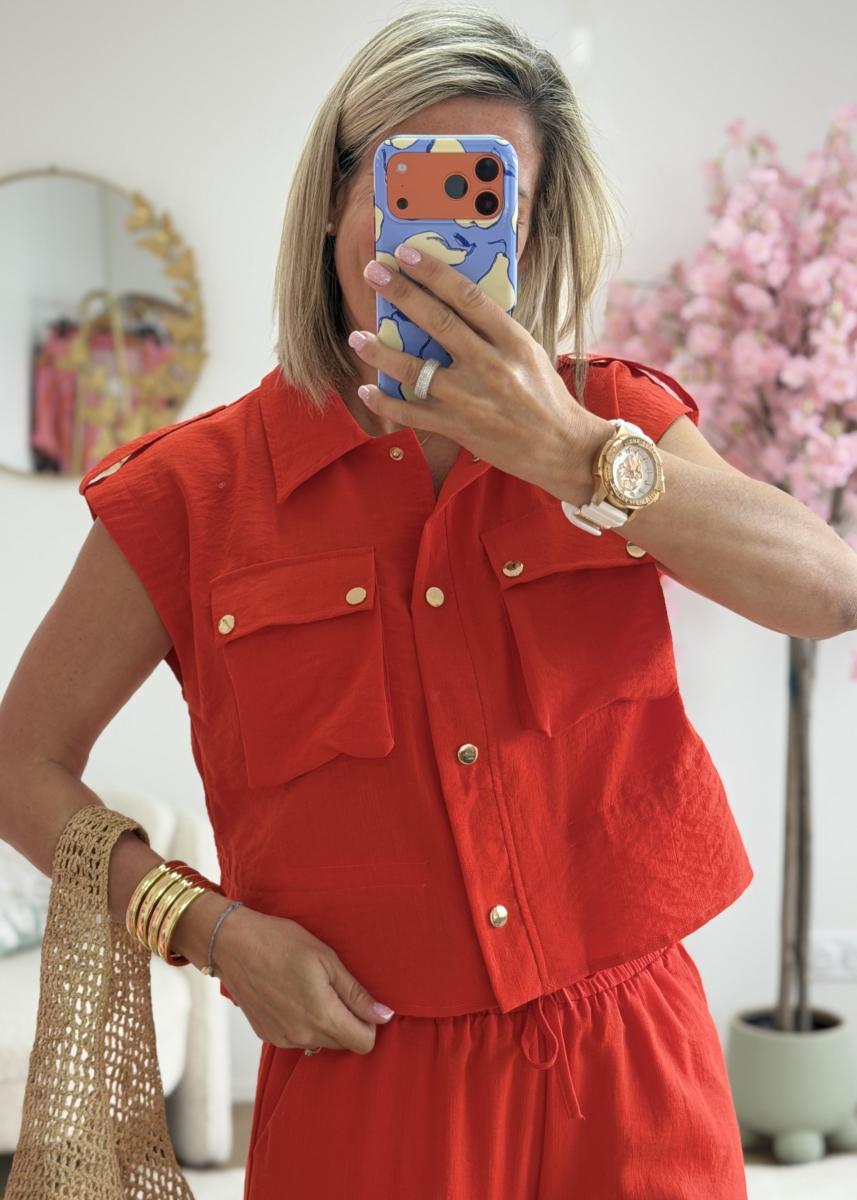 Ensemble Charline rouge
