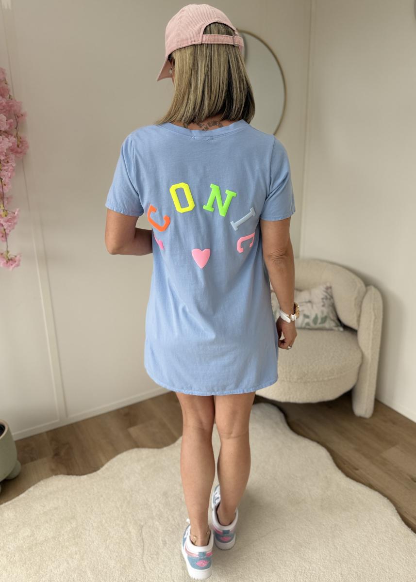 Robe T shirt Clovis ciel