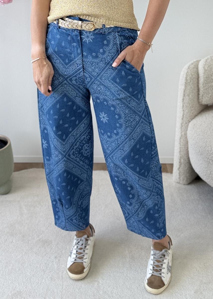 Jean Bandana foncé