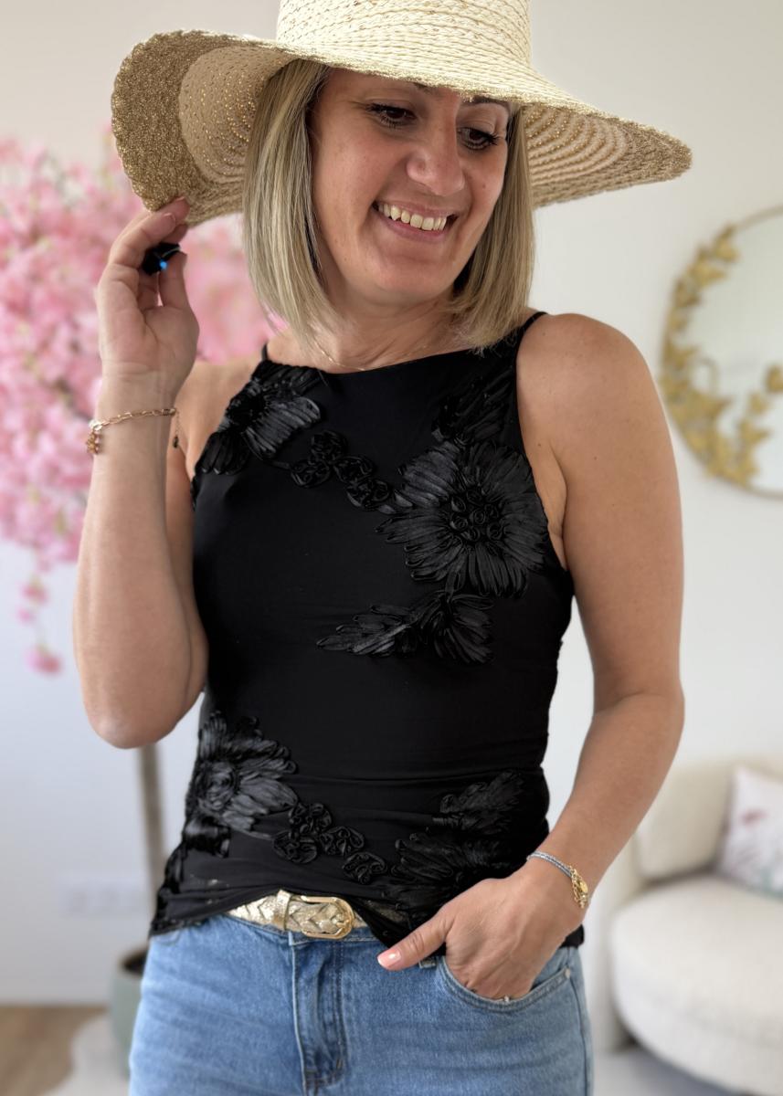 Top Perrine noir
