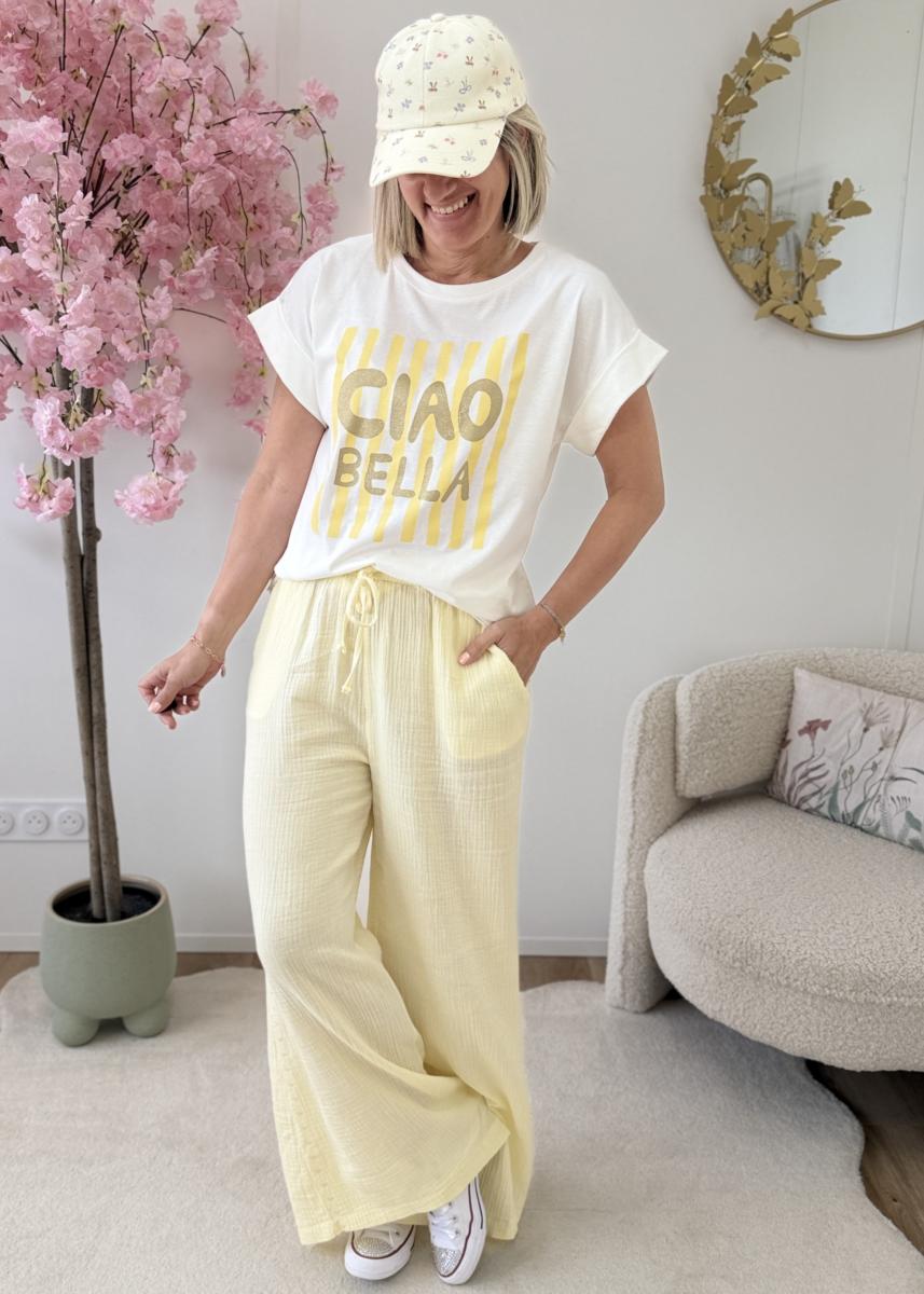 Pantalon Coleen jaune