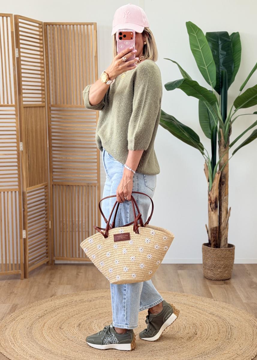 Pull Garance kaki