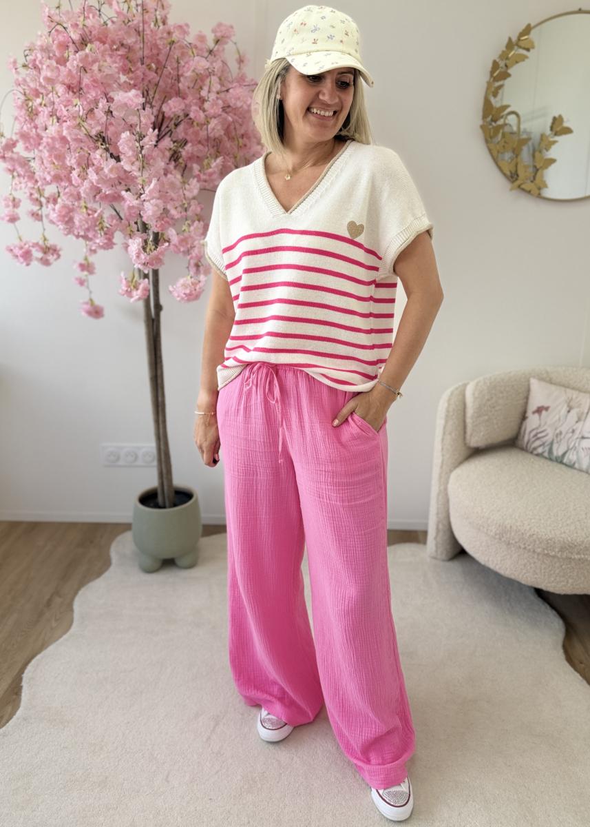 Pantalon Coleen rose