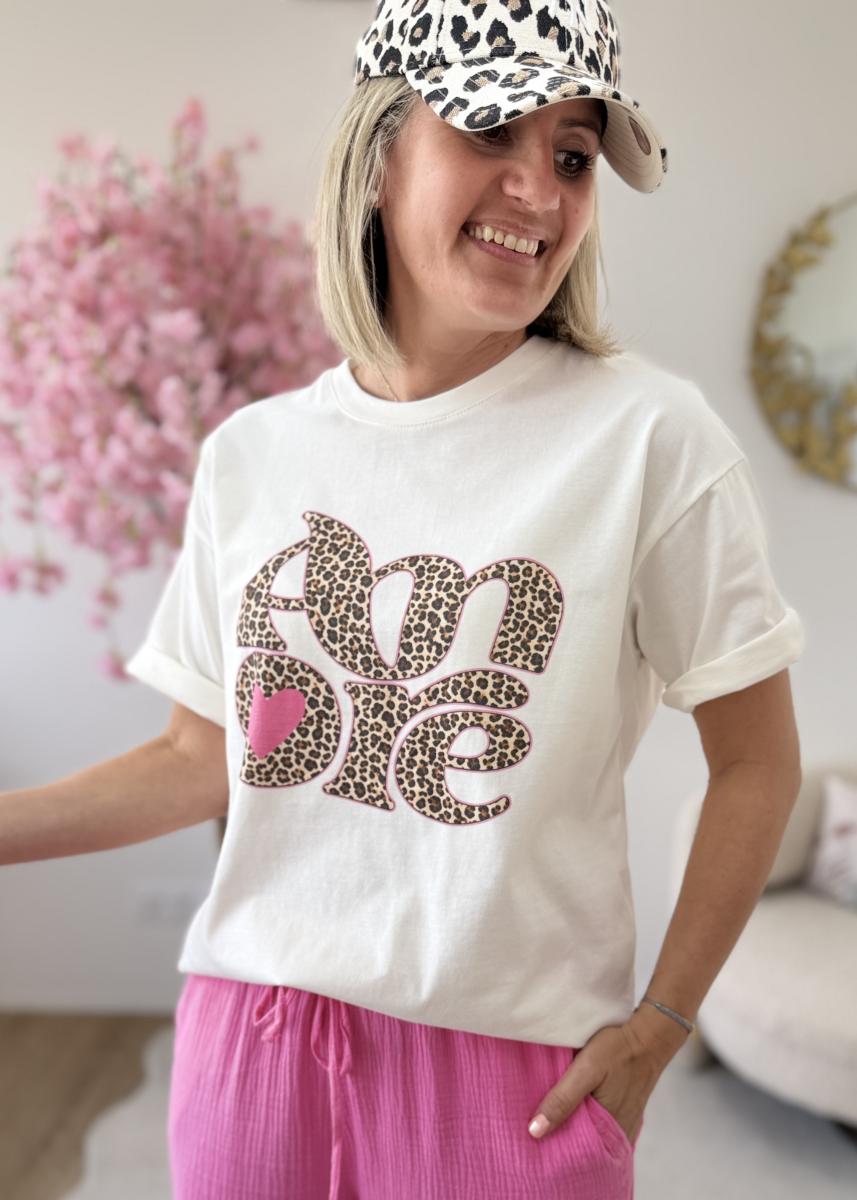 T shirt amore rose