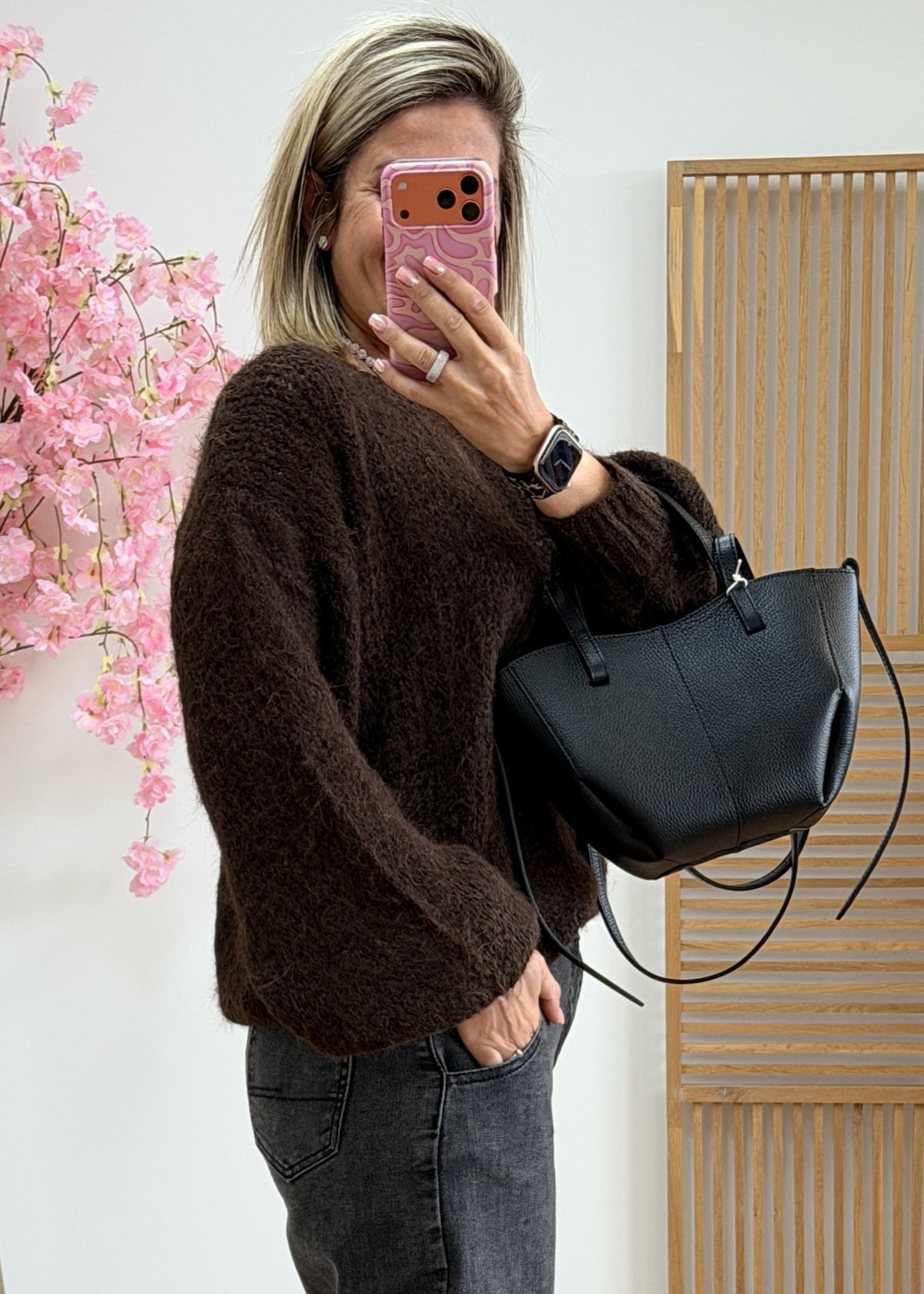 Pull doudou marron