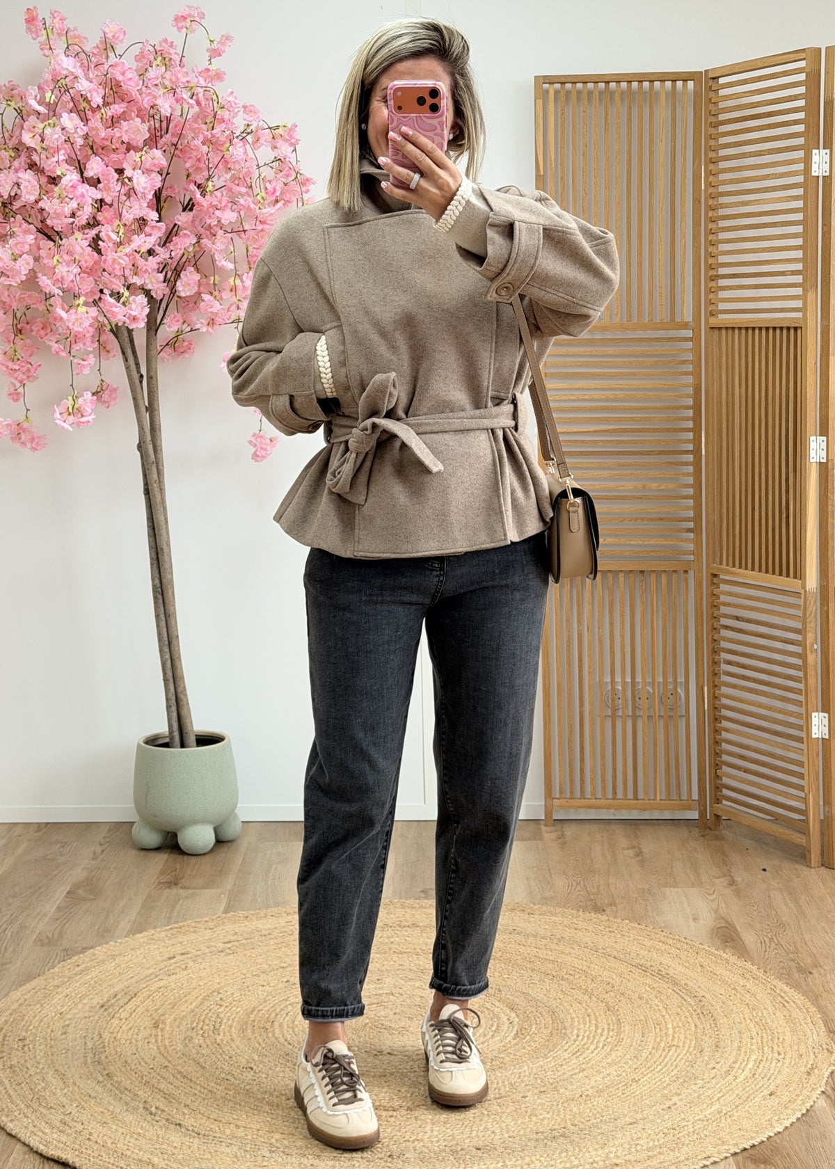 Manteau ceinturé