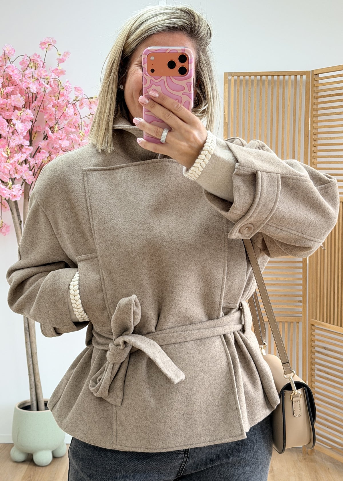Manteau ceinturé