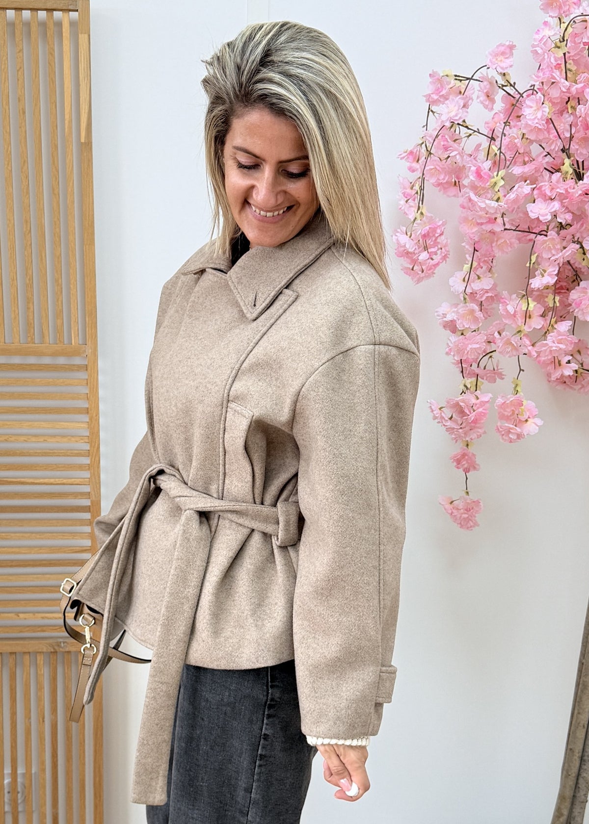 Manteau ceinturé