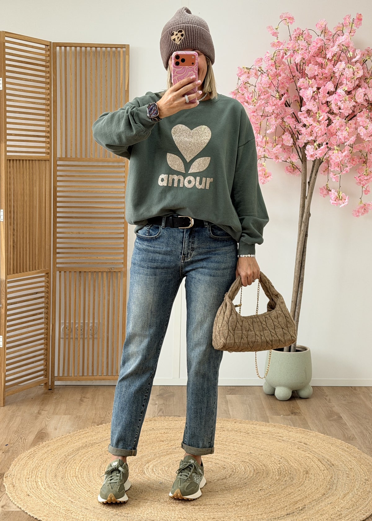 Sweat Amour pailleté