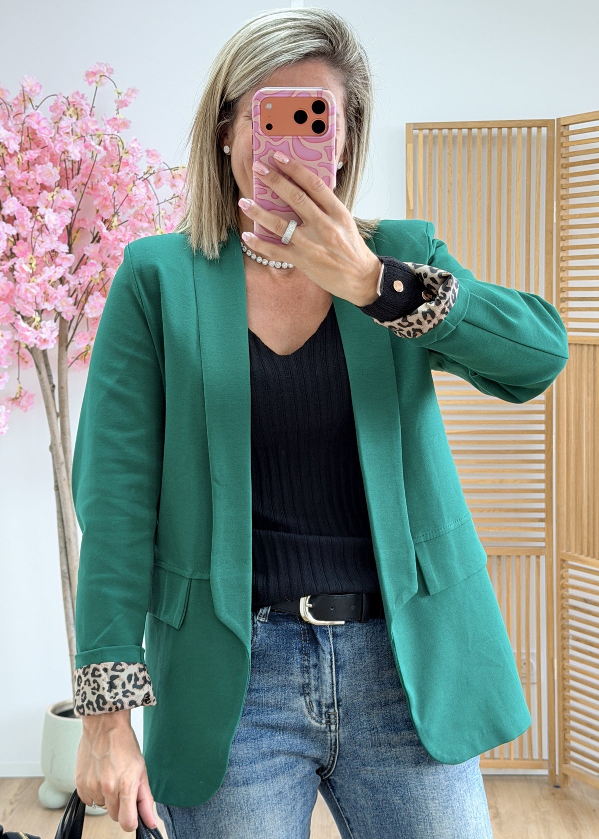 Blazer intérieur léopard – Made in Italy
