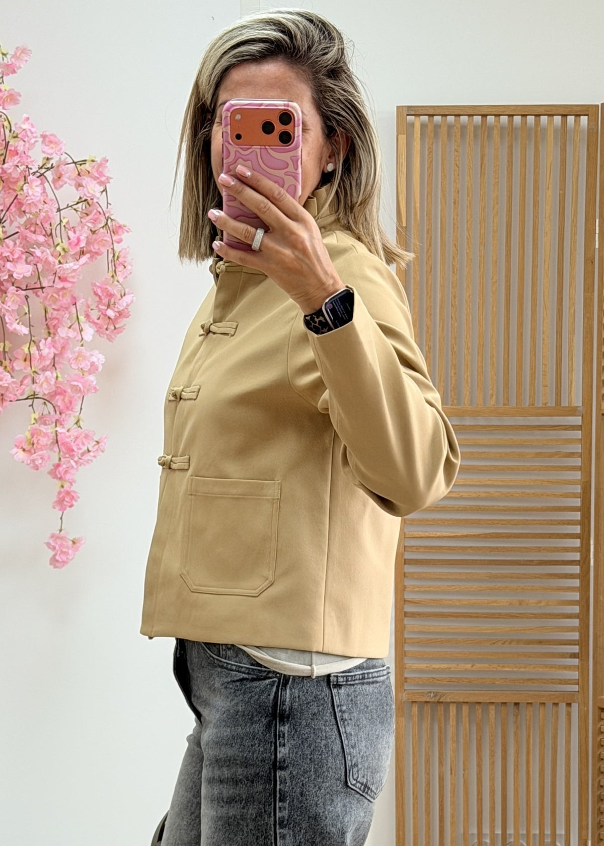 Veste boutons mandarin