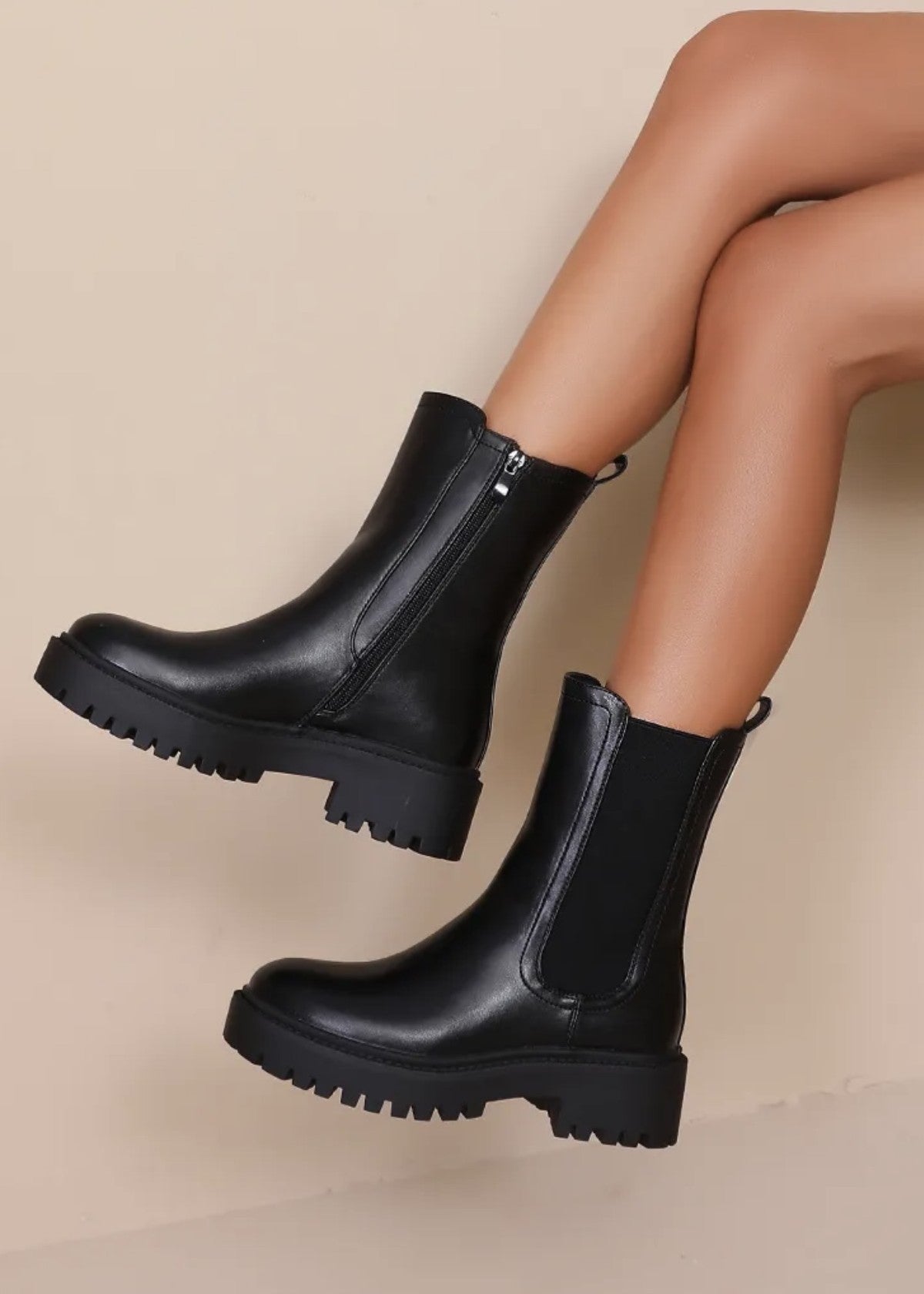 Bottines crantées