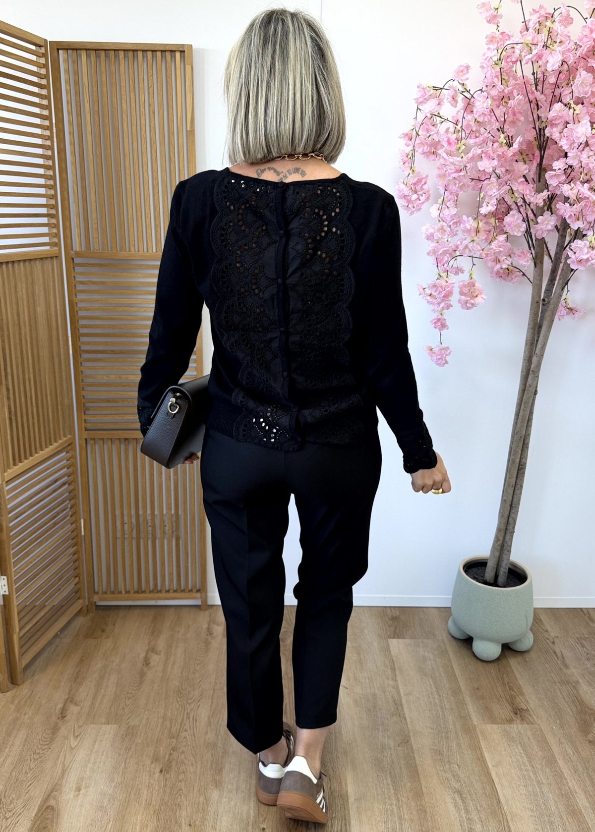 Pantalon à pinces 7/8