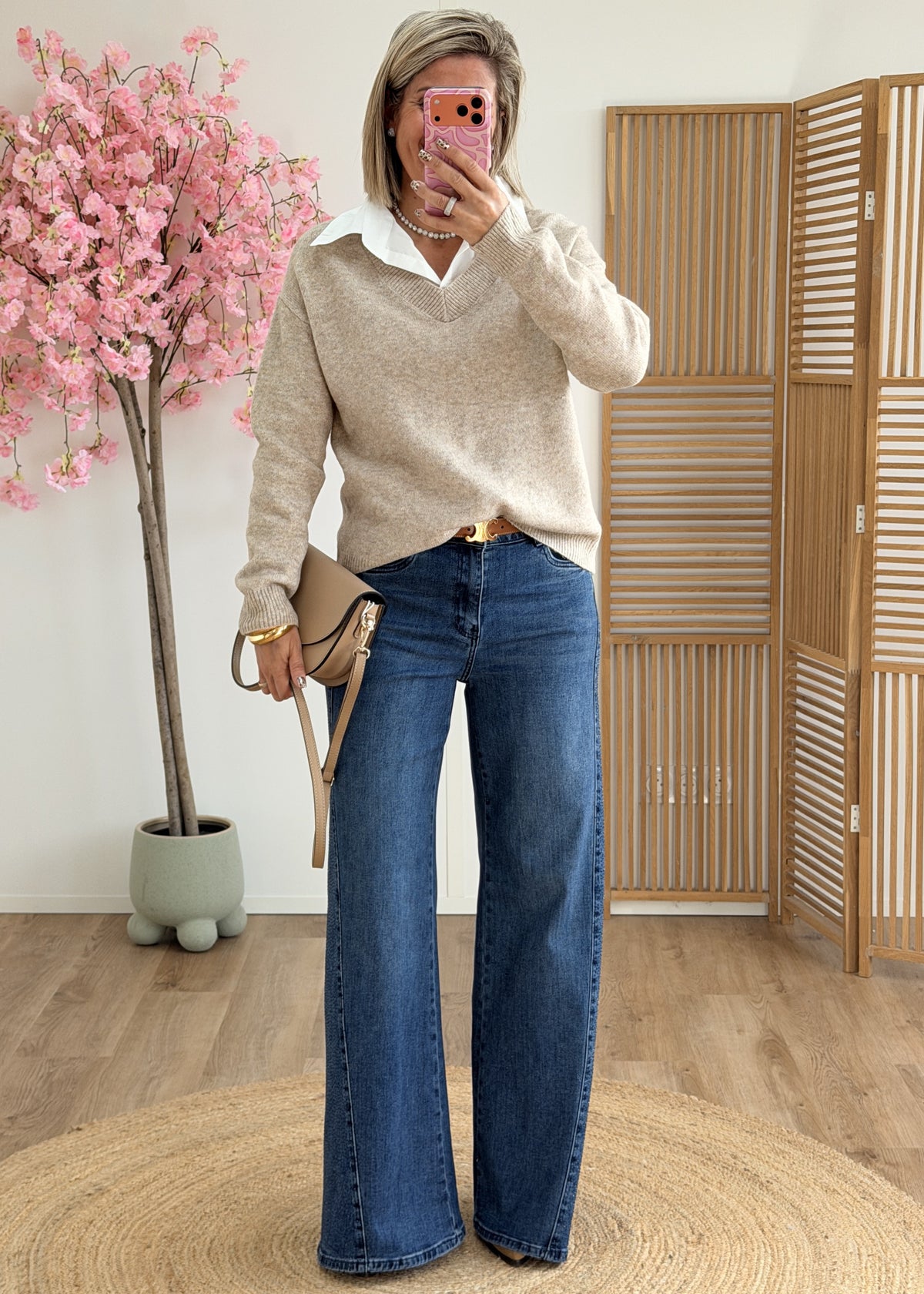 Pull col chemise