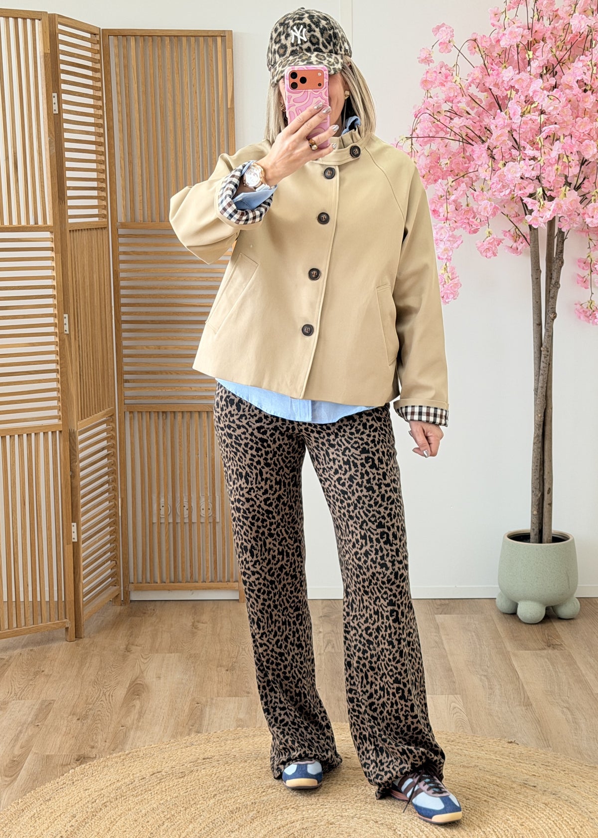 Veste imperméable à intérieur de manches à carreaux