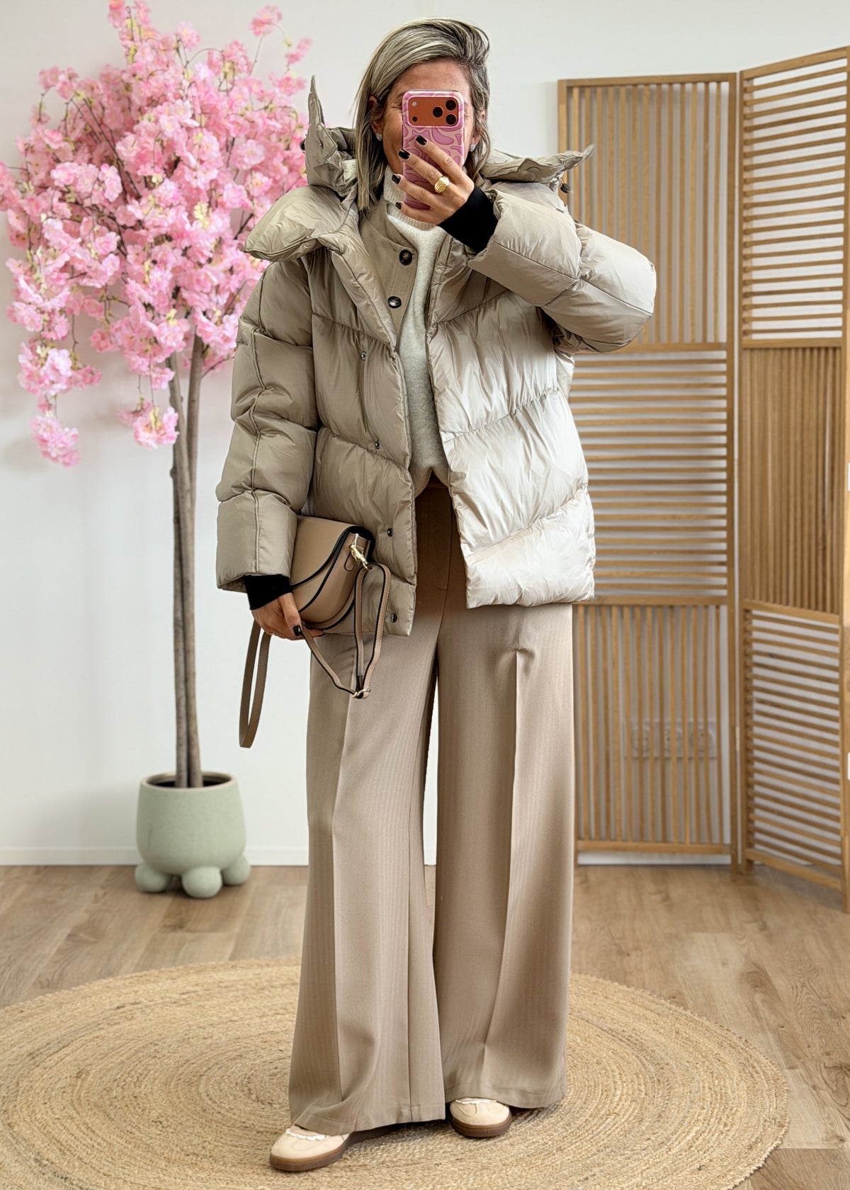 Doudoune avec capuche amovible - 100% polyester