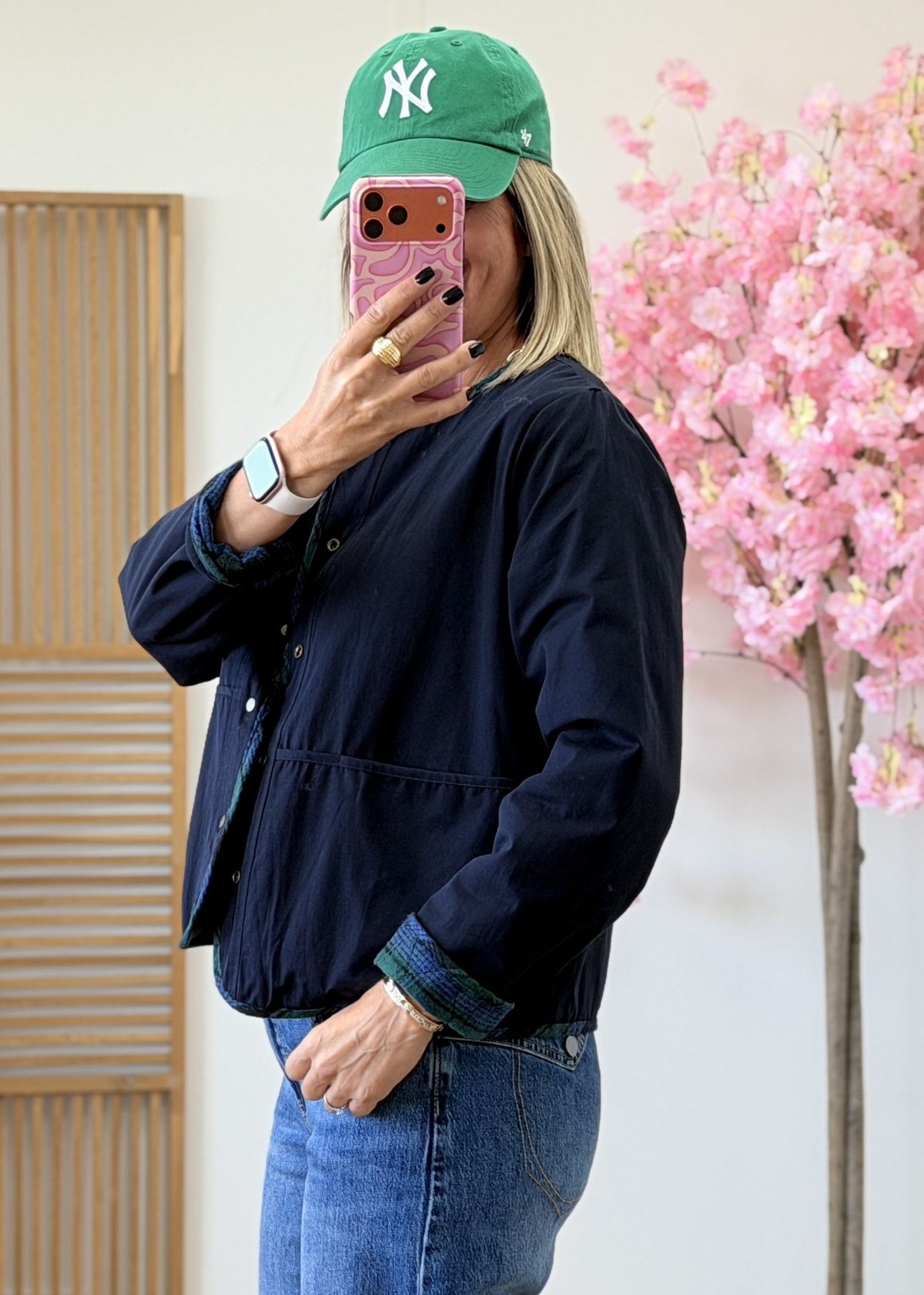 Veste réversible en coton