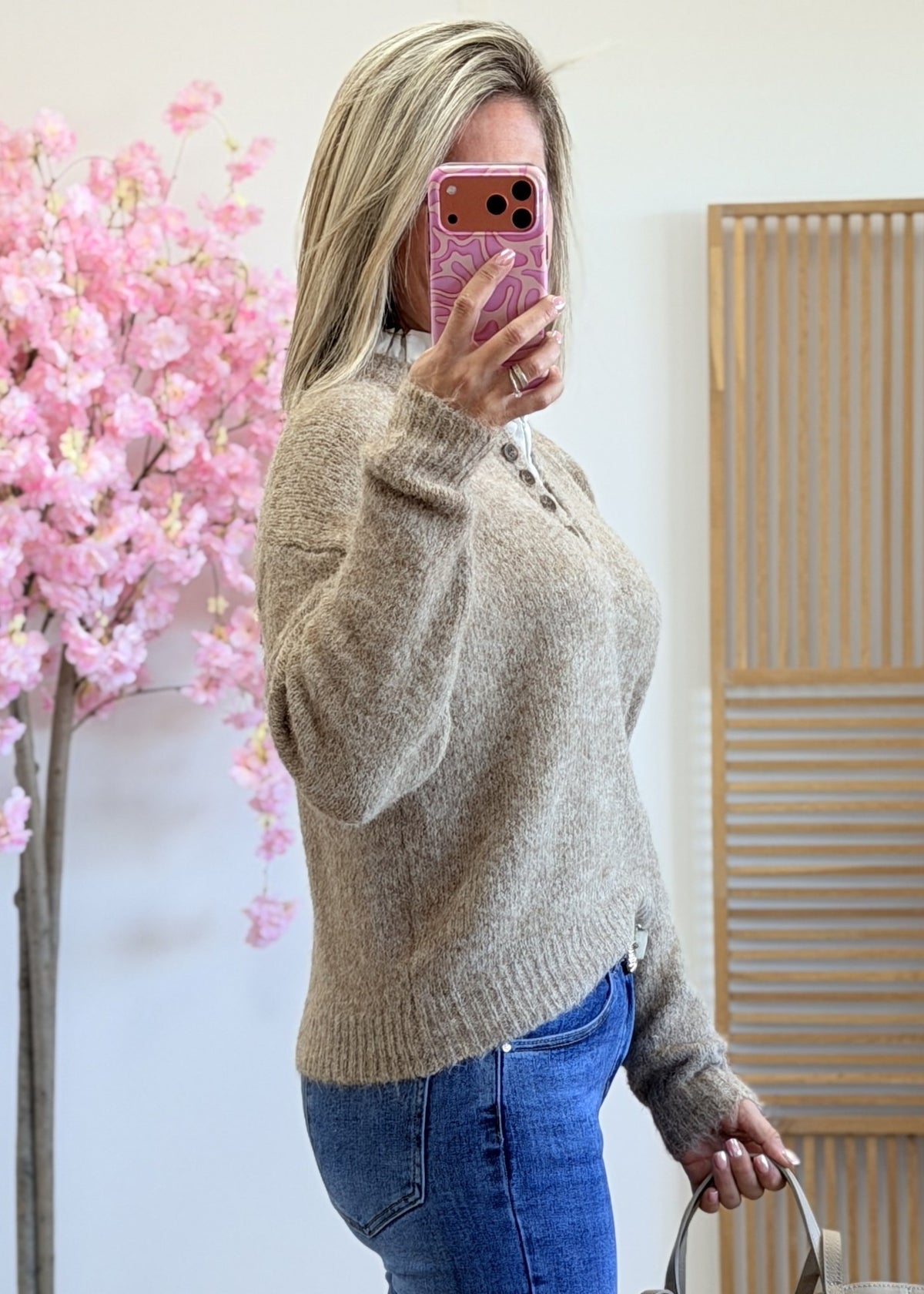 Pull col chemise