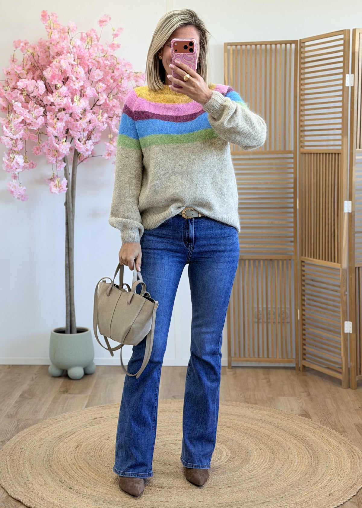 Pull coloré en maille