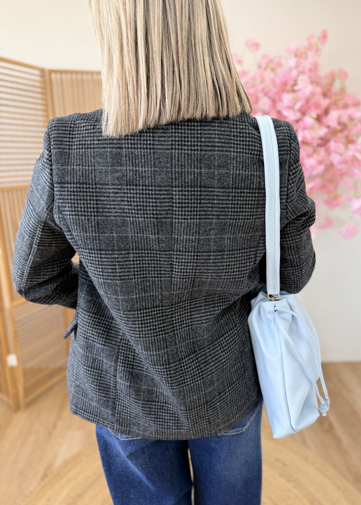Blazer chevrons épaulettes